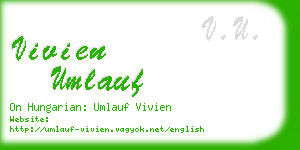 vivien umlauf business card
